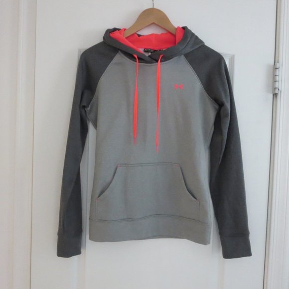 Under Armour Grey Long Sleeve Kangaroo Pouch Pocket Hoodie Women's XS - Picture 1 of 8